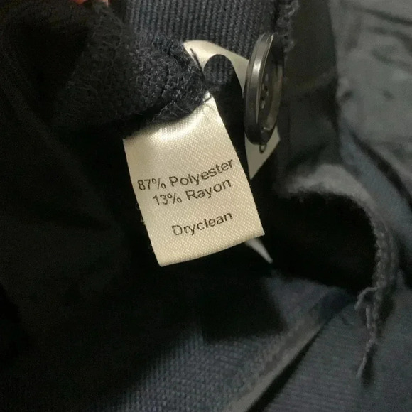 Women’s LOFT Julie Straight Leg Mid Rise Pleated Classic Trousers Navy Size2 EUC - Picture 8 of 8